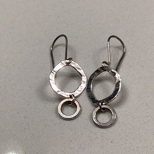 Sterling silver dangle earrings